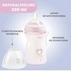 Chicco Buteliukas plastikowa NaturalFeeling rožinė 350ml 6m+