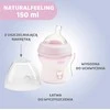 Chicco Buteliukas plastikowa NaturalFeeling rožinė 150ml 0m+