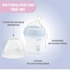 Chicco NaturalFeeling plastikinis buteliukas mėlynas 150 ml 0m+