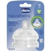 Chicco CHI Silikoniniai buteliuko žindukai NATURAL FEELING, 2 vnt. (reguliuojama tėkmė)