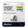 Atmintinė Platinet Metal UDP 32GB USB 3.2 + Type-C