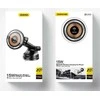 Magnetinis automobilinis laikiklis Dudao F12MAX+ su Qi indukciniu įkrovikliu, 15W (juodas)