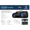 Bluetooth nešiojamas garsiakalbis Platinet (PMPB350) Boombox Classic (12W, RGB) juodas