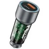 Įkroviklis automobilinis Dudao (R4T) (1xUSB-C; 1xUSB; 30W) pilkas
