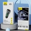 Įkroviklis automobilinis Dudao (R4T) (1xUSB-C; 1xUSB; 30W) pilkas