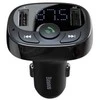 Įkroviklis automobilinis + FM transmiteris BASEUS (S-09A) (2xUSB) juodas