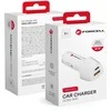 Įkroviklis automobilinis Forcell (CC50-1A1C) (1xUSB-C; 1xUSB; 5A 38W) baltas