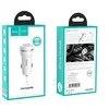 Įkroviklis automobilinis Hoco Z27 USB + "lightning" (5V 2.4A) baltas