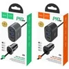 Partner Telecom Įkroviklis automobilinis Hoco Z35 Quick Charge 18W (2xUSB 1xType-C 3A) juodas