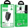 Įkroviklis Hoco N60 (1xUSB-C 20W) juodas