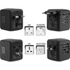 Oem Įkroviklis Travel SET (SL-209PQ-2) (2xUSB; 1xUSB-C; US/UK/EUR/AUS) juodas