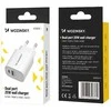 Įkroviklis Wozinsky (WGWCW) (1xUSB-C;1xUSB 3A 20W) baltas