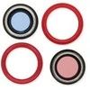 iPhone 14/14 Plus kameros stikliukas su rėmeliu Raudona (2pcs) ORG