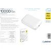 Išorinė baterija POWER BANK Platinet 10000mAh (1xUSB; 1xType-C; 20W) balta