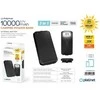 Išorinė baterija POWER BANK Platinet SOLAR 10000mAh (2xUSB; 1xUSB-C; 3A) juoda