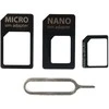 NanoSIM ir MicroSIM kortelių adapterių komplektas