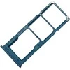 SIM kortelės laikiklis Samsung A125 A12/A127 A12S mėlynas originalus (service pack)