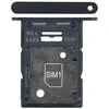 SIM kortelės laikiklis Samsung A155 A15 4G Brave Juodas originalus (service pack)