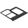 SIM kortelės laikiklis Samsung A202 A20e 2019 Juodas originalus (service pack)