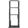 SIM kortelės laikiklis Samsung A225 A22 4G 2021 Juodas originalus (service pack)