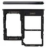 SIM kortelės laikiklis Samsung A315 A31 2020 Prism Crush Juodas originalus (service pack)