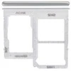 SIM kortelės laikiklis Samsung A315 A31 2020 Prism Crush Baltas originalus (service pack)
