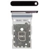 SIM kortelės laikiklis Samsung S908 S22 Ultra Dual Phantom Juodas originalus (service pack)