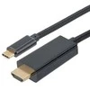 USB-C HDMI kabelis 1M juodos spalvos