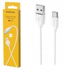 USB kabelis BOROFONE BX19 Benefit type-C baltas 1m