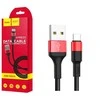 USB kabelis Hoco X26 Xpress type-C juodas-raudonas 1m
