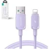 USB kabelis Joyroom (S-AL012A14) lightning (2.4A) 1.2m violetinis