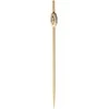 Verlo Bamboo food sticks, 12 cm, decorative end, 100 pcs