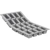 De Buyer 20 keksiukų kepimo forma, 30 x 17,6 cm, elastomerinė