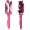 Plaukų šepetys džiovinimui Olivia Garden Fingerbrush Hot Rožinė Medium