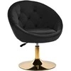 Activeshop Pasukamas fotelis 4Rico QS-BL12G Velvet Juodas