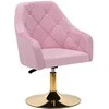 Activeshop Pasukamas fotelis 4Rico QS-BL14G Velvet Rožinė