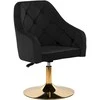 Activeshop Pasukamas fotelis 4Rico QS-BL14G Velvet Juodas