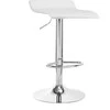 Activeshop Baro kėdė WAVY ECO LEATHER CHROME Baltas