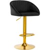 Activeshop Baro kėdė STILISIMUS VELVET Juodas GOLD