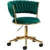 Activeshop Biuro kėdė su ratukais 4Rico QS-GW01G Velvet Žalias