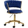Activeshop Biuro kėdė su ratukais 4Rico QS-GW01G Velvet Mėlyna
