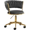 Activeshop Biuro kėdė su ratukais 4Rico QS-GW01G Velvet Pilkas