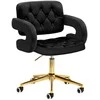 Fotelis Activeshop Biuro kėdė su ratukais 4Rico QS-OF213G Velvet Juodas