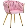 Activeshop Fotelis 4Rico QS-GW06G Velvet Rožinė