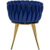 Activeshop Fotelis 4Rico QS-GW06G Velvet Mėlyna