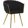 Activeshop Fotelis 4Rico QS-GW06G Velvet Juodas
