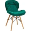Activeshop Kėdė 4Rico QS-186 Scandi Velvet Žalias