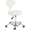 Activeshop Kosmetologinė meistro kėdutė AZZURRO BUMP-UP Baltas