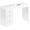 Activeshop Manikiūro stalas su dulkių surinkėju IDEAL COSMETIC DESK Baltas