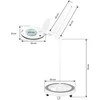 Activeshop Kosmetologinė LED lempa su lupa ir stovu 5D 10W